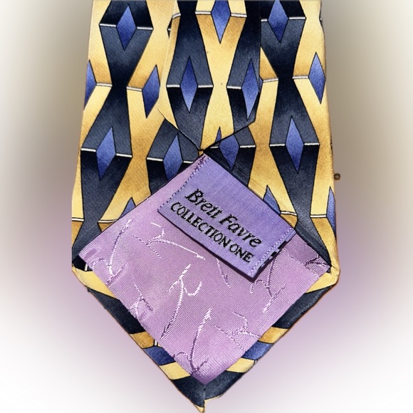 Jimmy V Mens 100% Silk Necktie Brett Farve Collection One| Made In USA 🇺🇸 - Picture 5 of 7